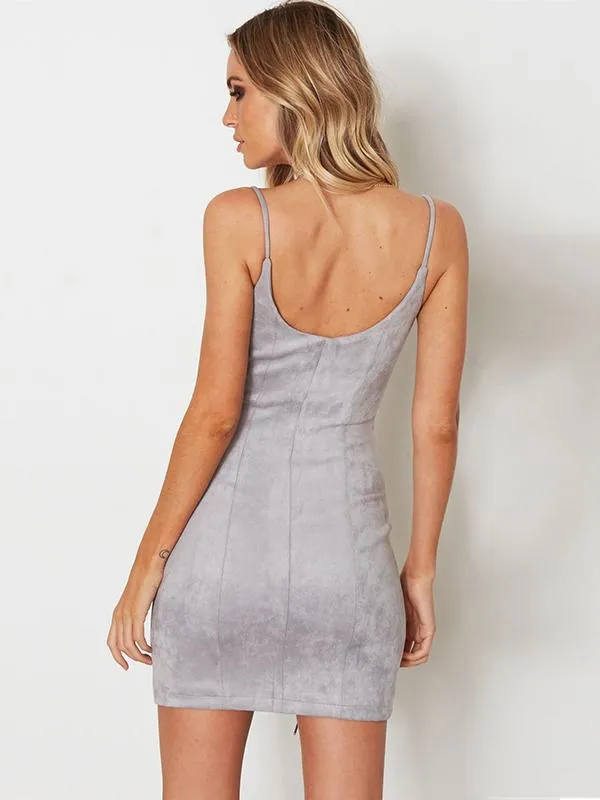 Better Than Ever Suede Bodycon Dress