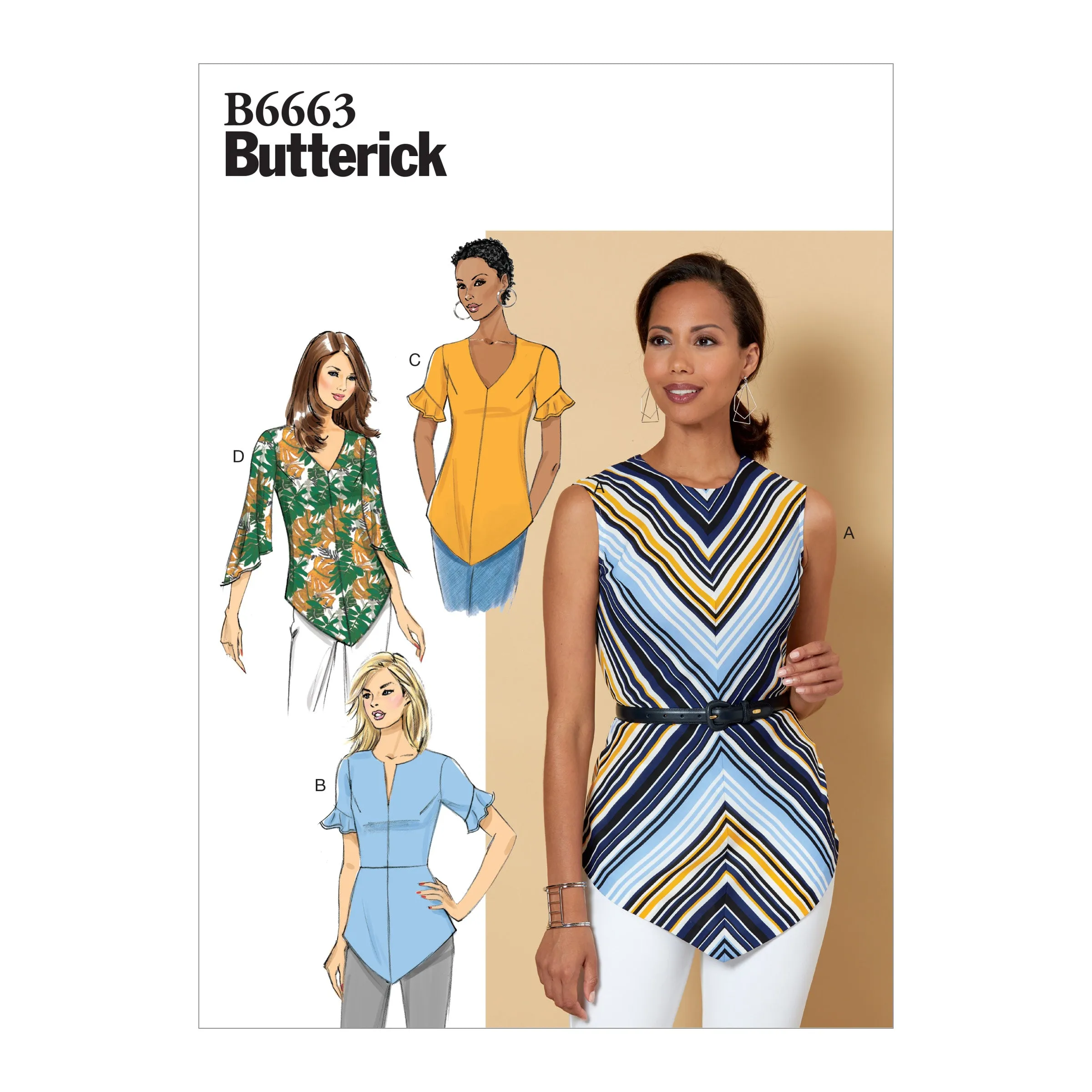 Butterick Pattern B6663 Misses' Top/Vest