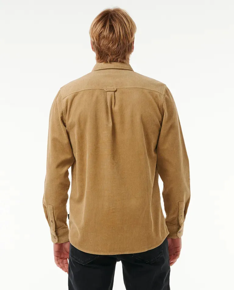 Classic Surf Cord L/S Shirt - Dark Khaki