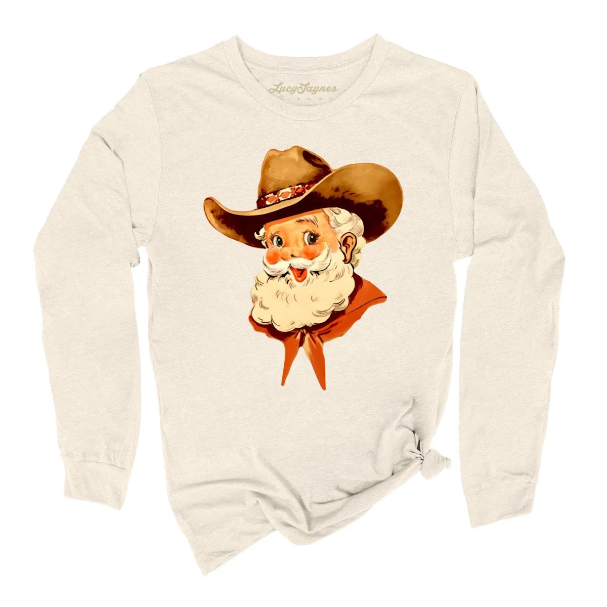 Cowboy Santa Long Sleeve Tee