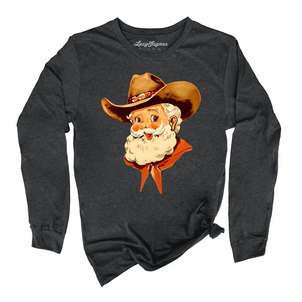 Cowboy Santa Long Sleeve Tee