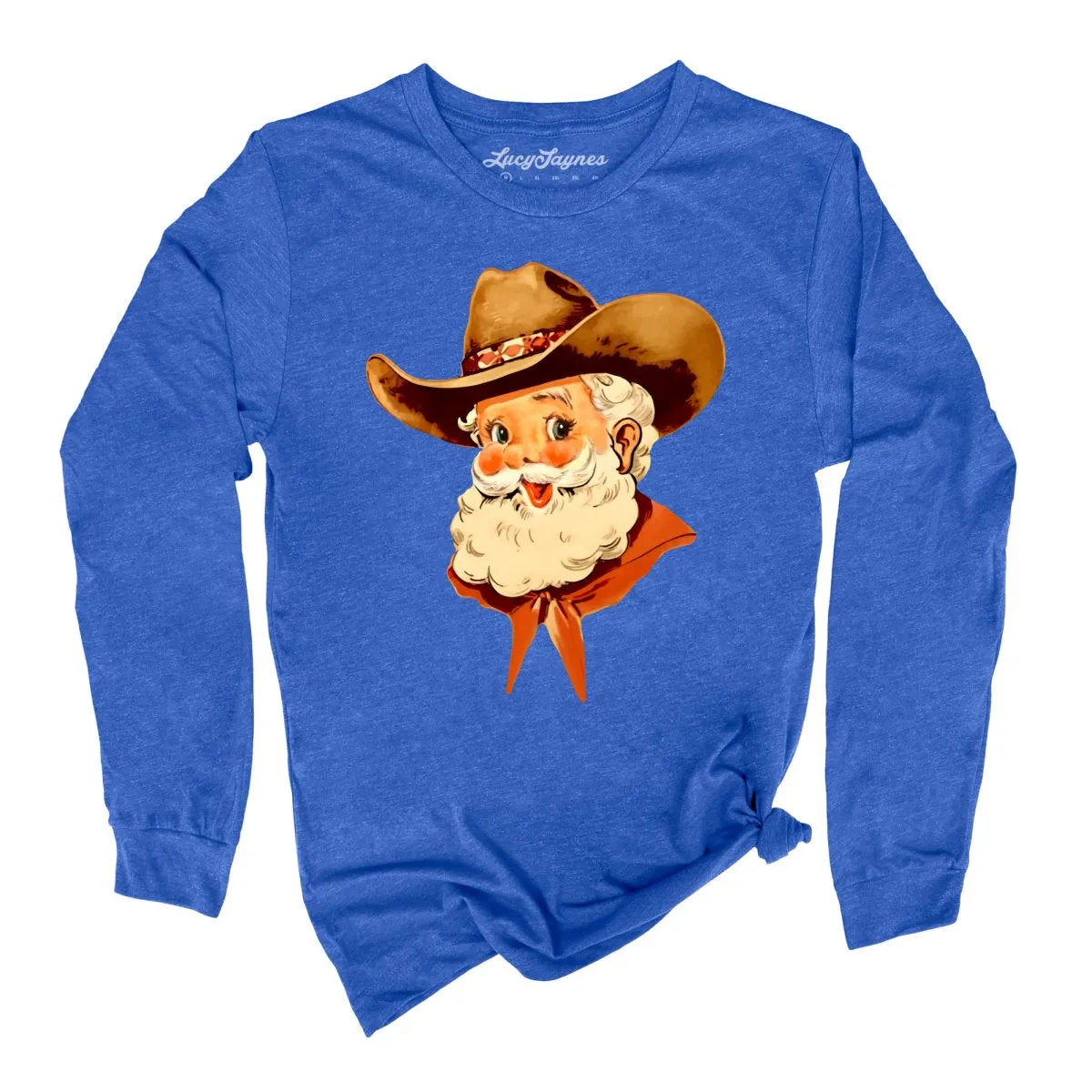 Cowboy Santa Long Sleeve Tee