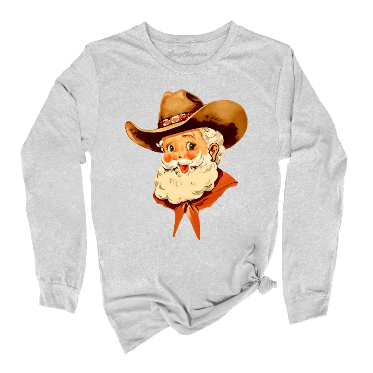 Cowboy Santa Long Sleeve Tee