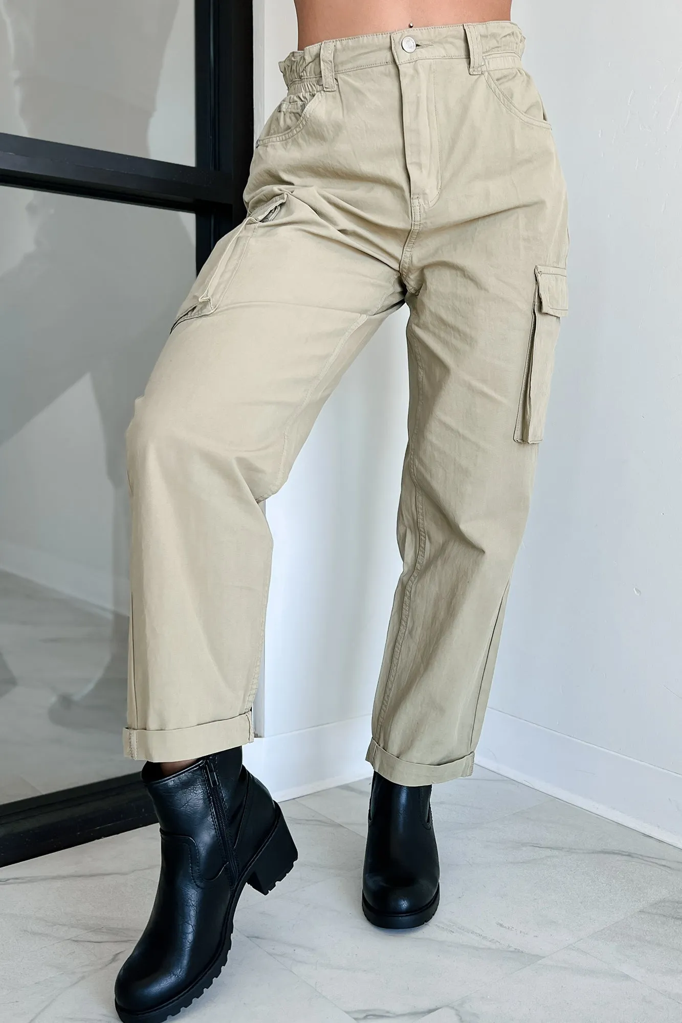 Finch Paperbag Cargo Pants (Olive)