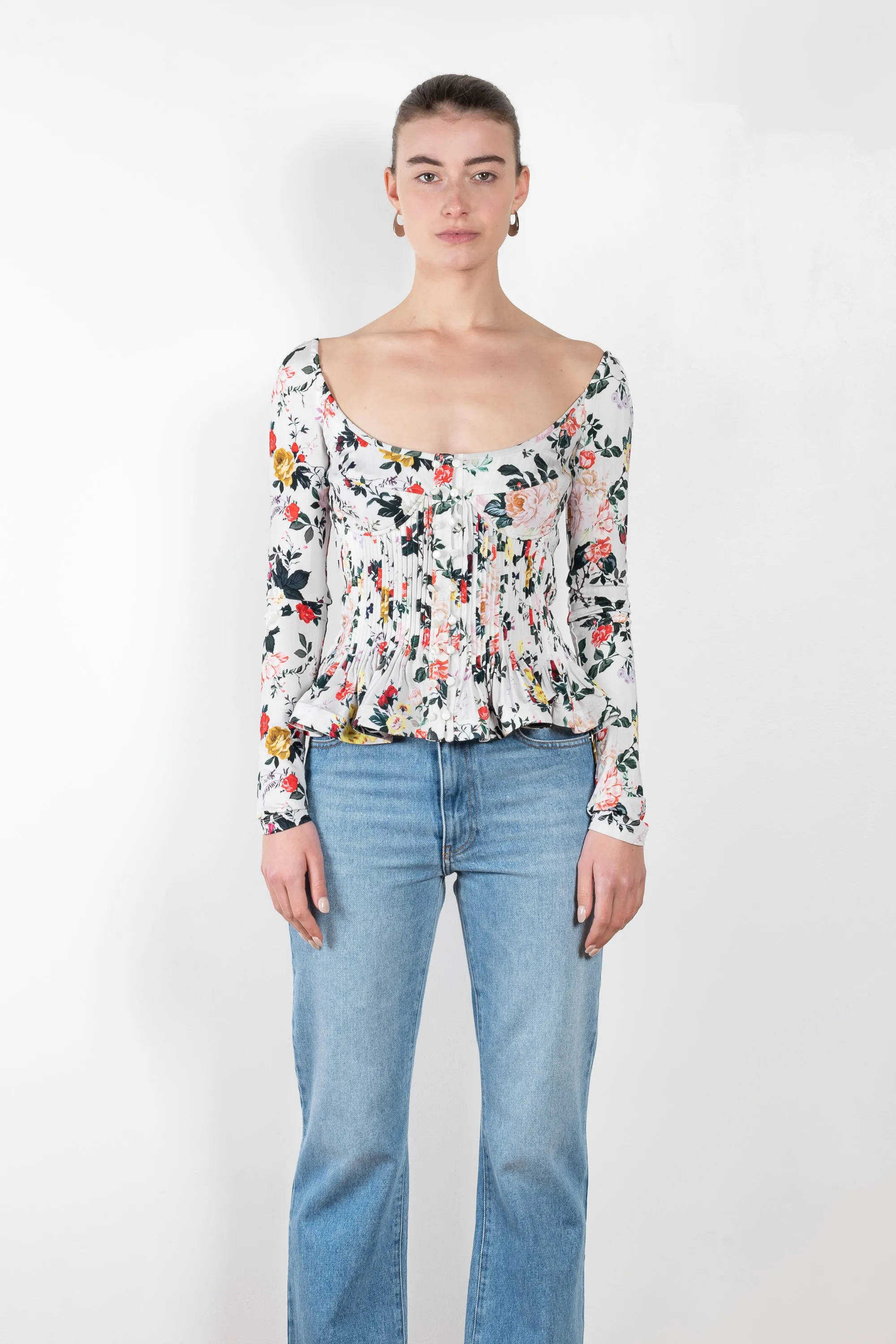 Floral Peplum Top