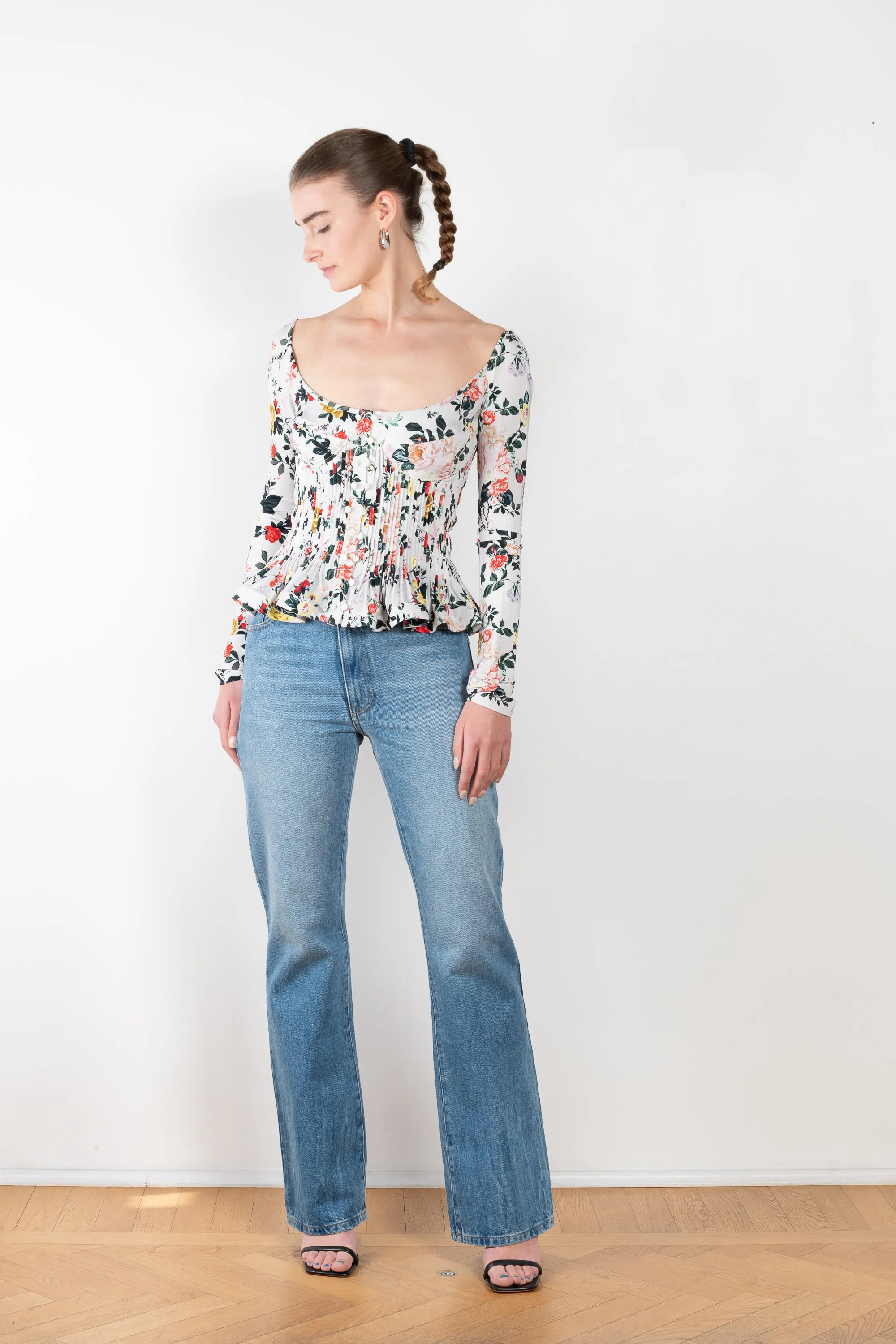 Floral Peplum Top