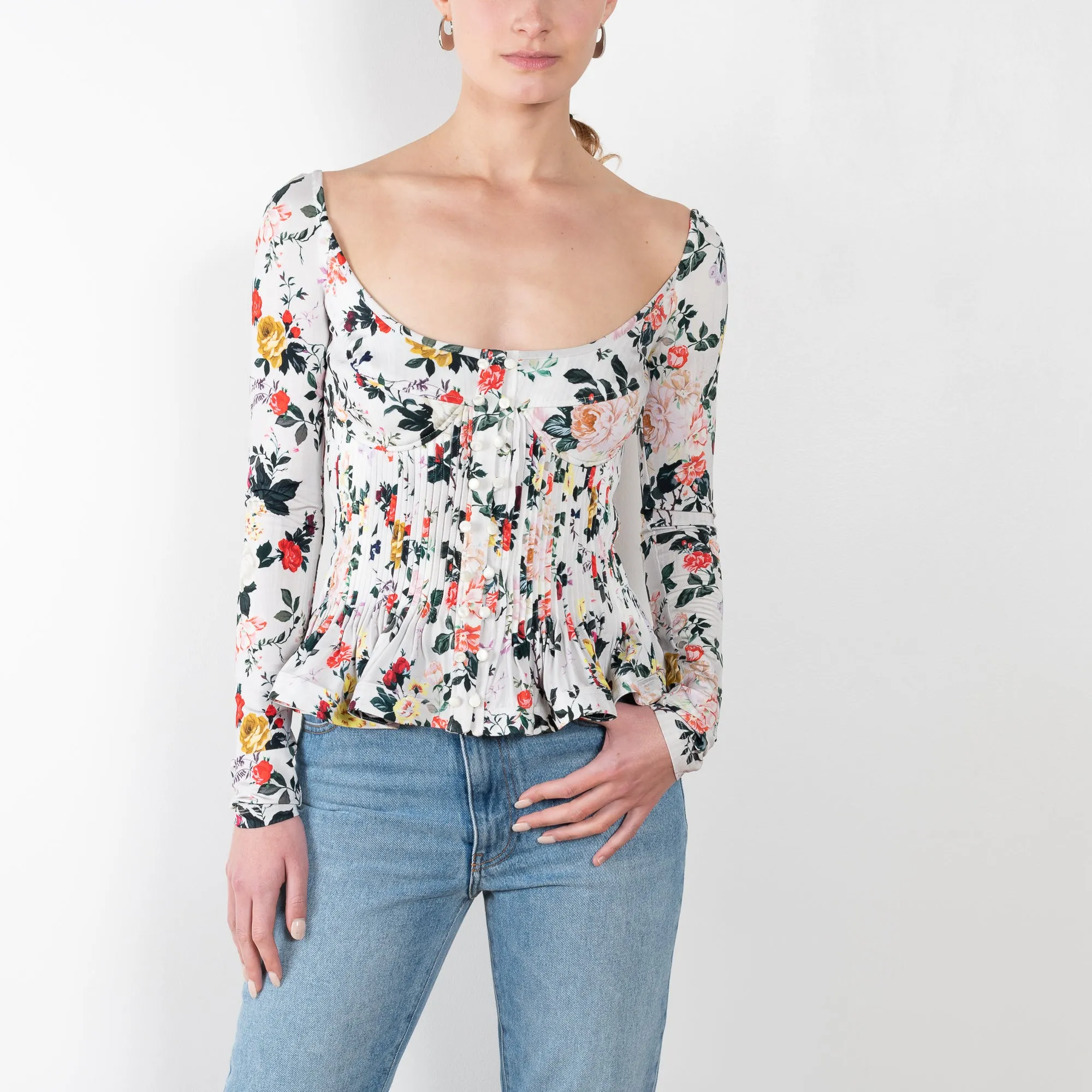 Floral Peplum Top