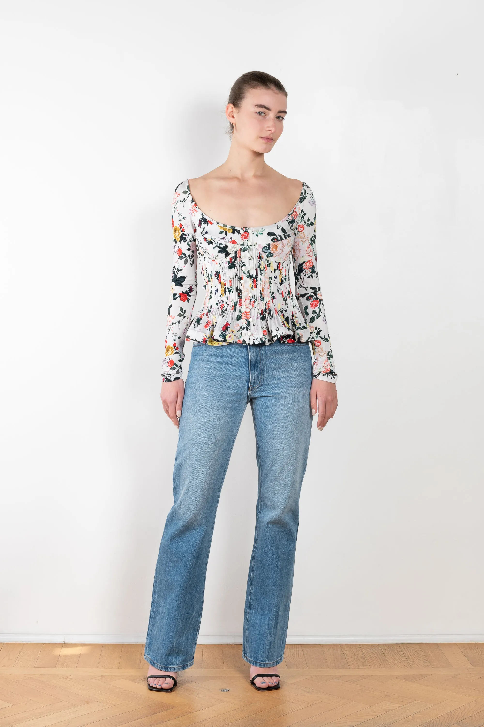 Floral Peplum Top