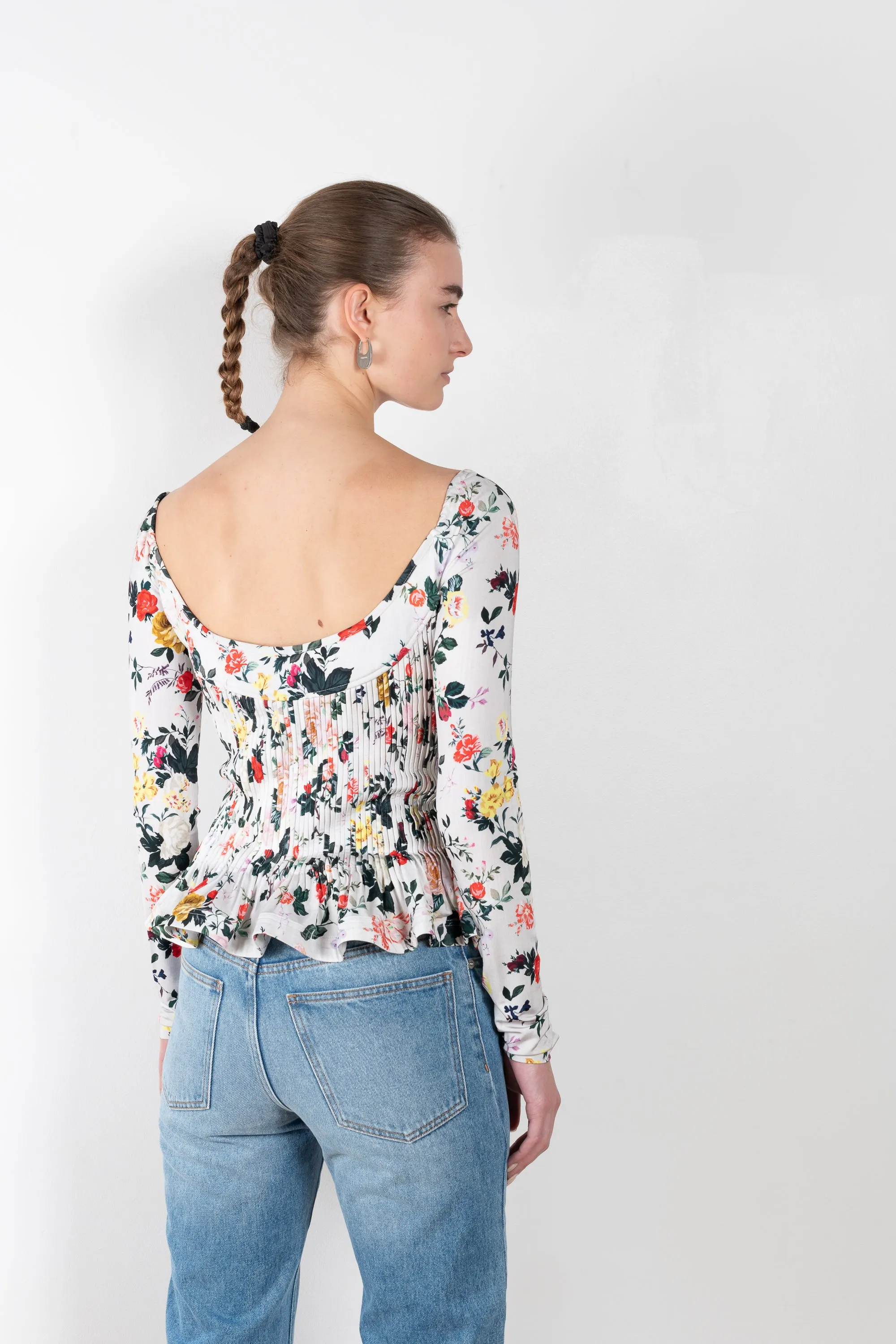 Floral Peplum Top