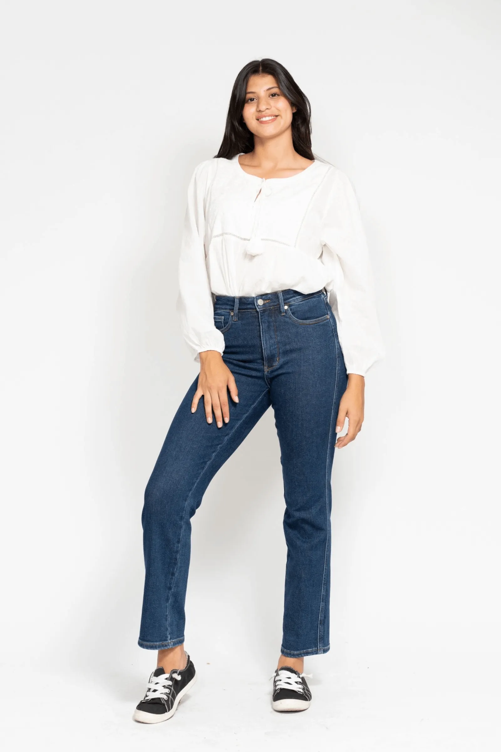 Judy Blue Mckenzie High Rise Tummy Control Top Straight Regular & Plus Sizes | sleekdenim.com