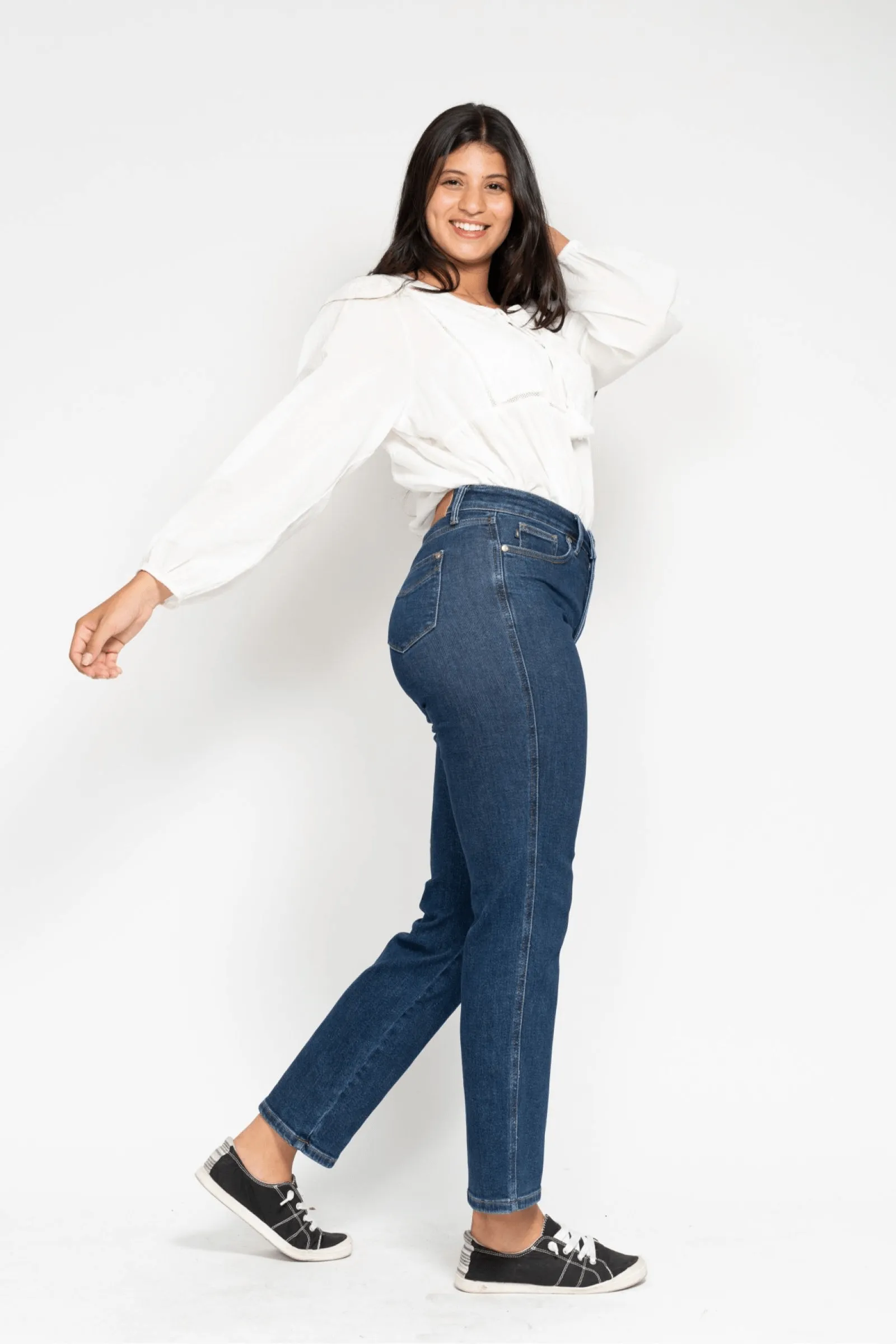 Judy Blue Mckenzie High Rise Tummy Control Top Straight Regular & Plus Sizes | sleekdenim.com