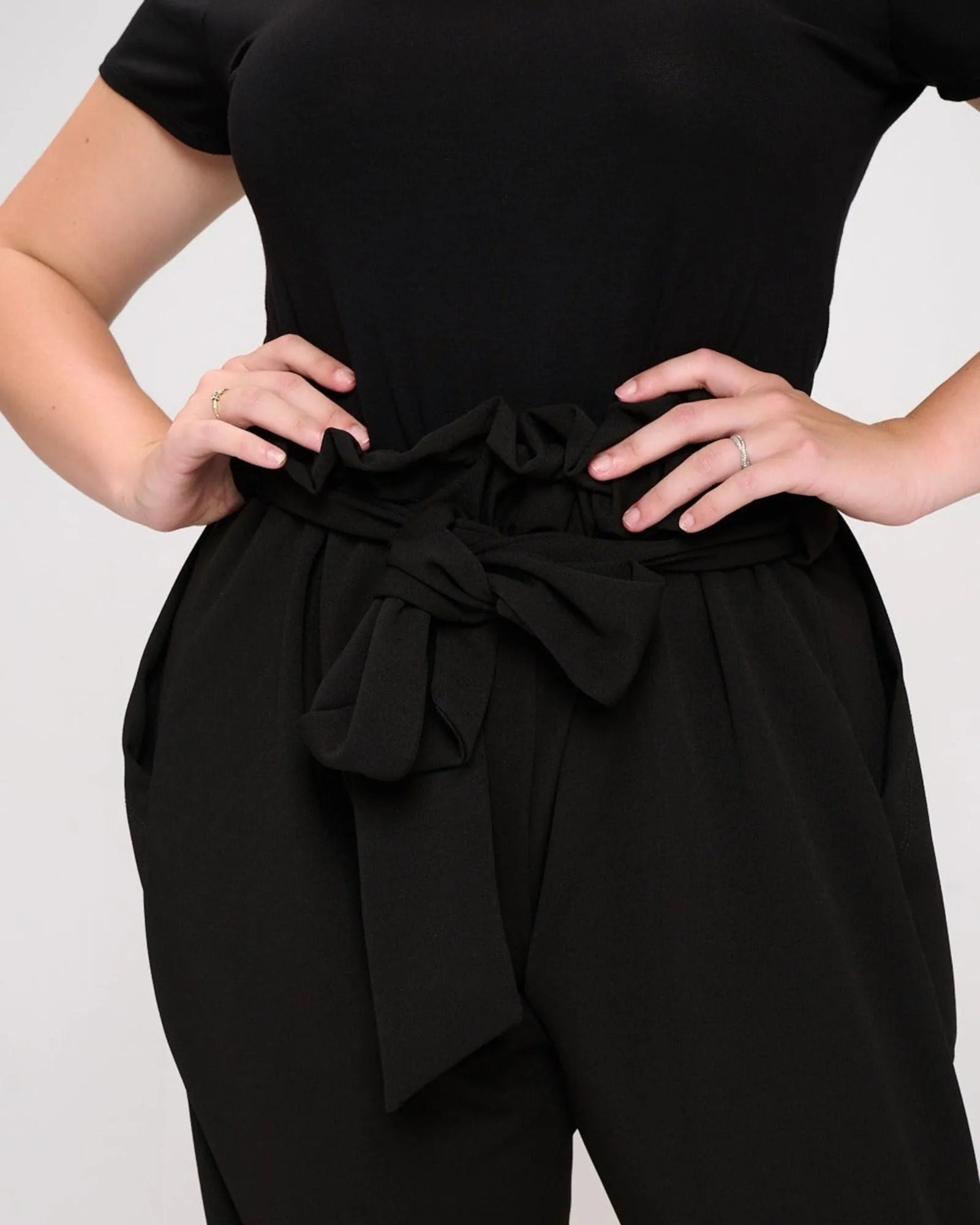 Kathleen Paperbag Pants | Black