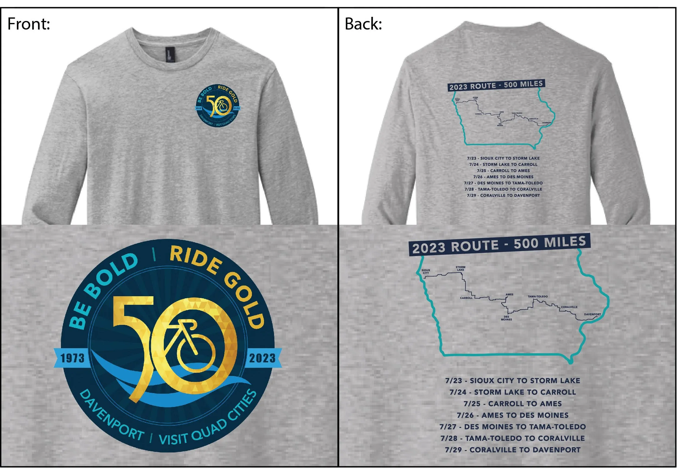 Long Sleeve RAGBRAI Shirt