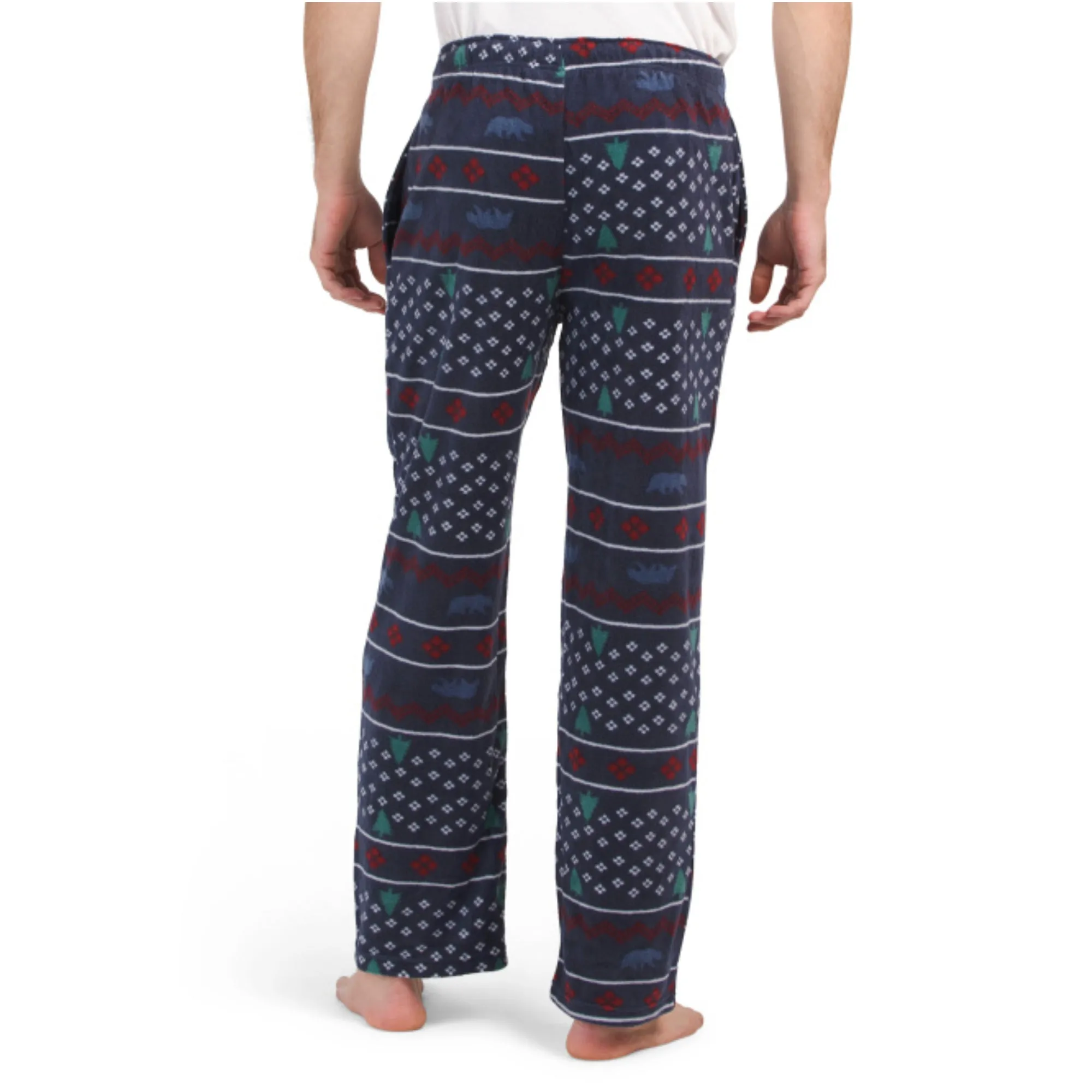 Lucky Brand Men's Soft Fleece Printed PJ Loungewear Sleep Pants