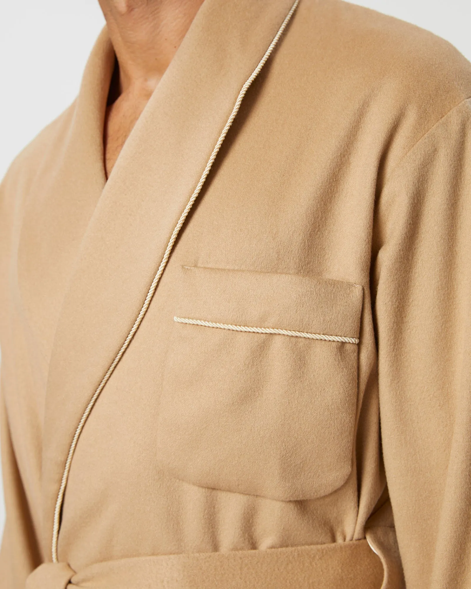 Men's Cashmere Robe - Camel