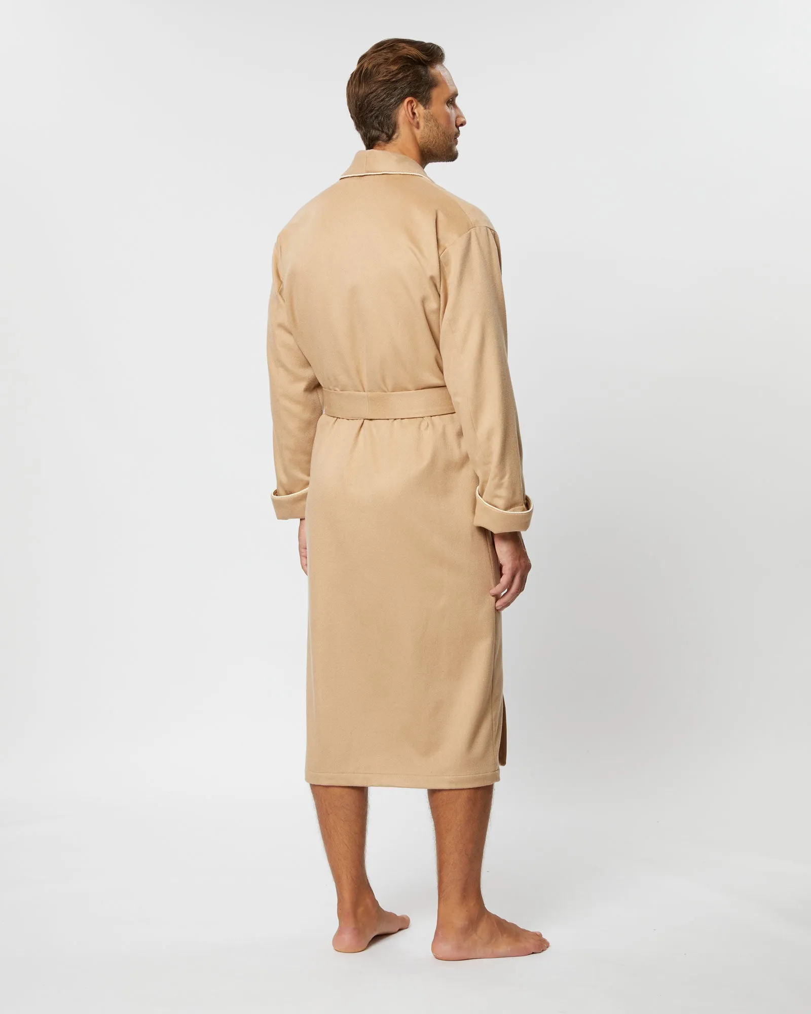 Men's Cashmere Robe - Camel