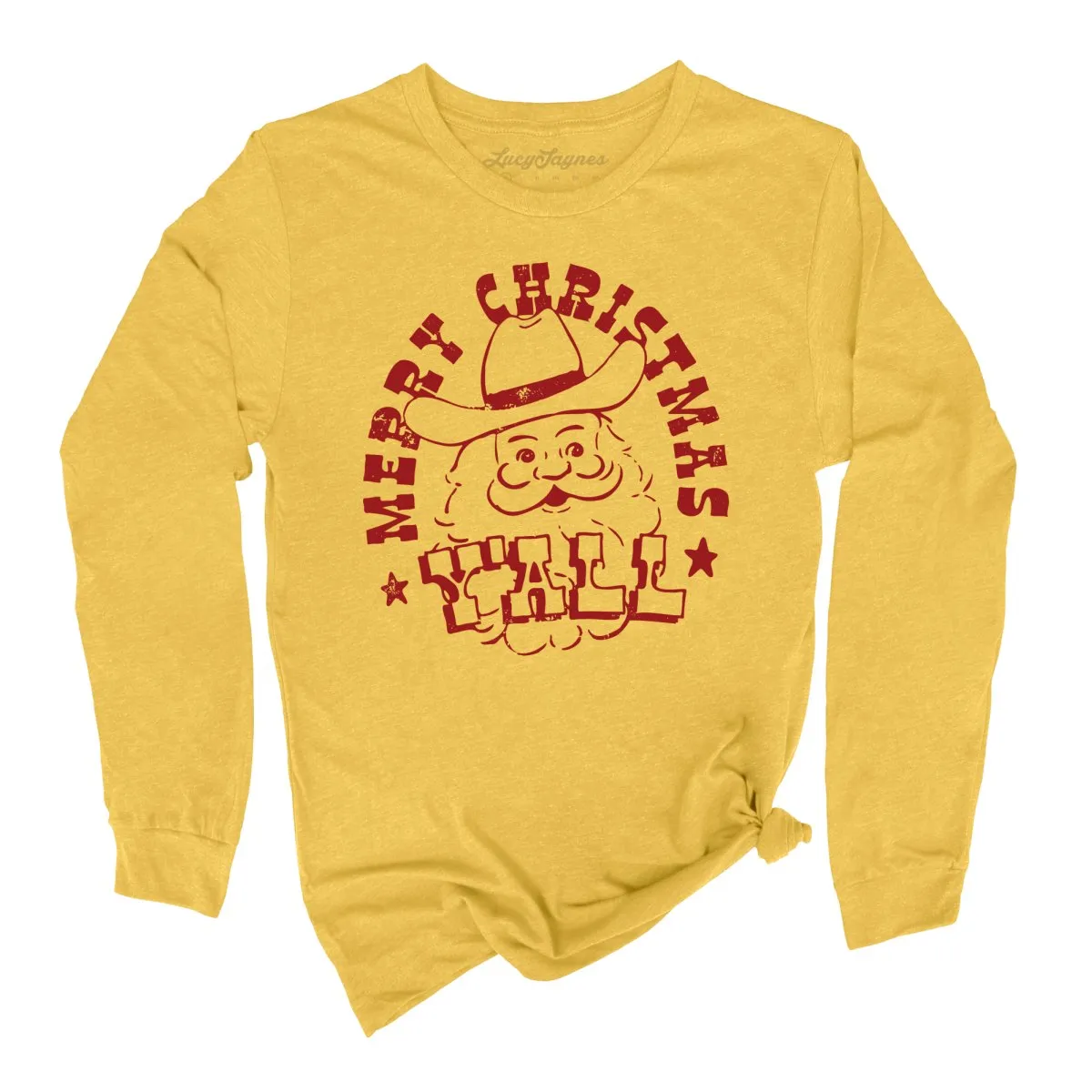 Merry Christmas Y'all Long Sleeve Tee