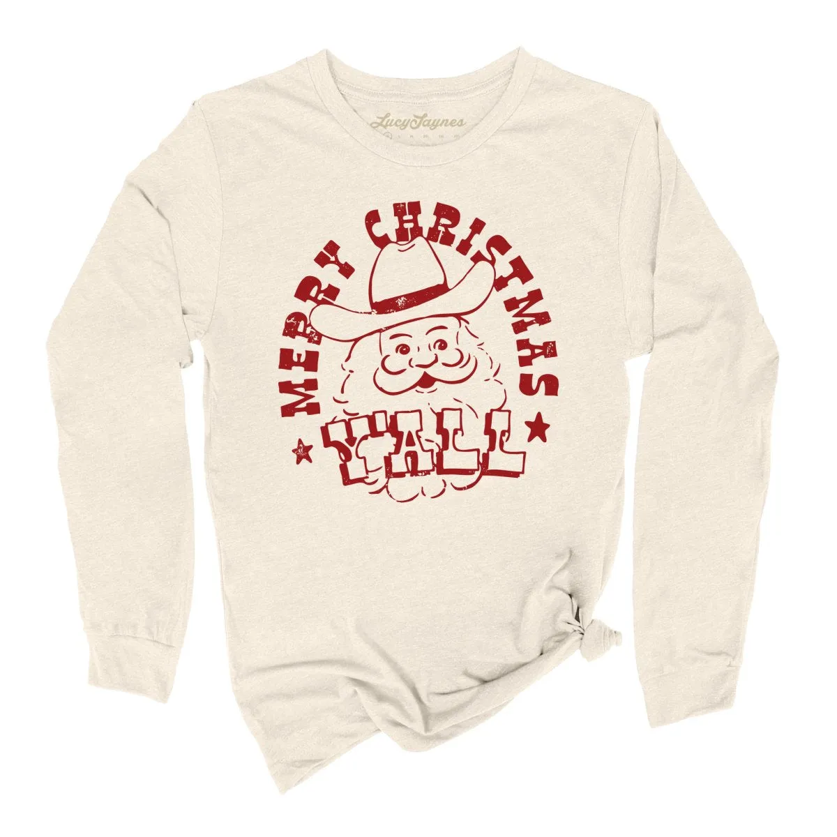 Merry Christmas Y'all Long Sleeve Tee