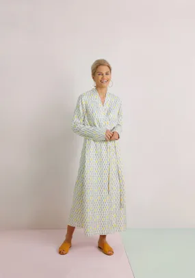 Mulberry Silk Robe - Kochi Blue