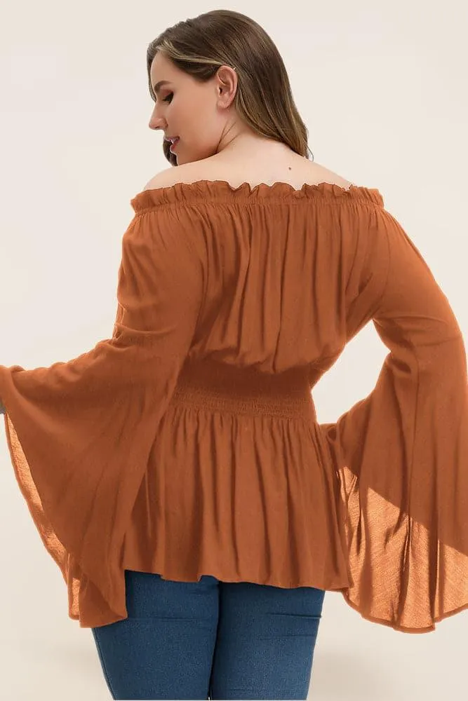 Off Shoulder Rayon Tops