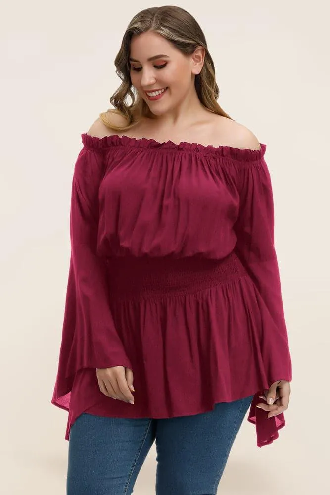 Off Shoulder Rayon Tops