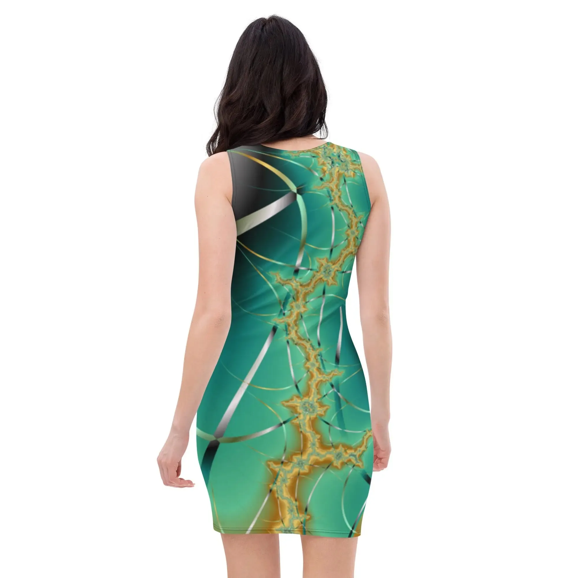 "Cosmic Twist" Collection -  Print All Over Mini Dress