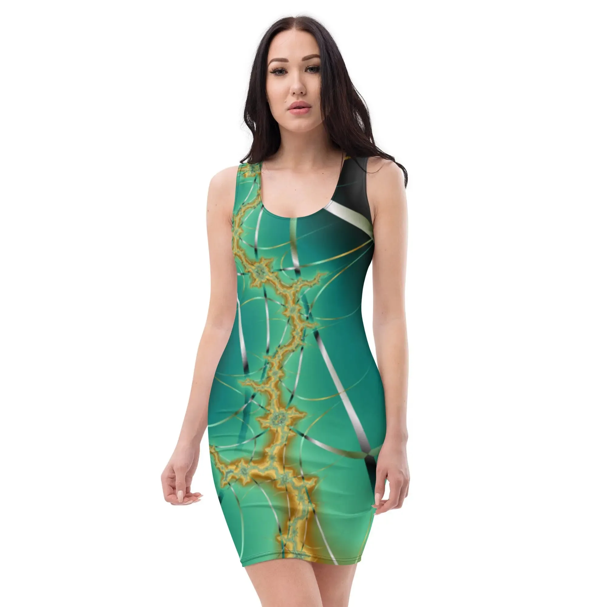 "Cosmic Twist" Collection -  Print All Over Mini Dress