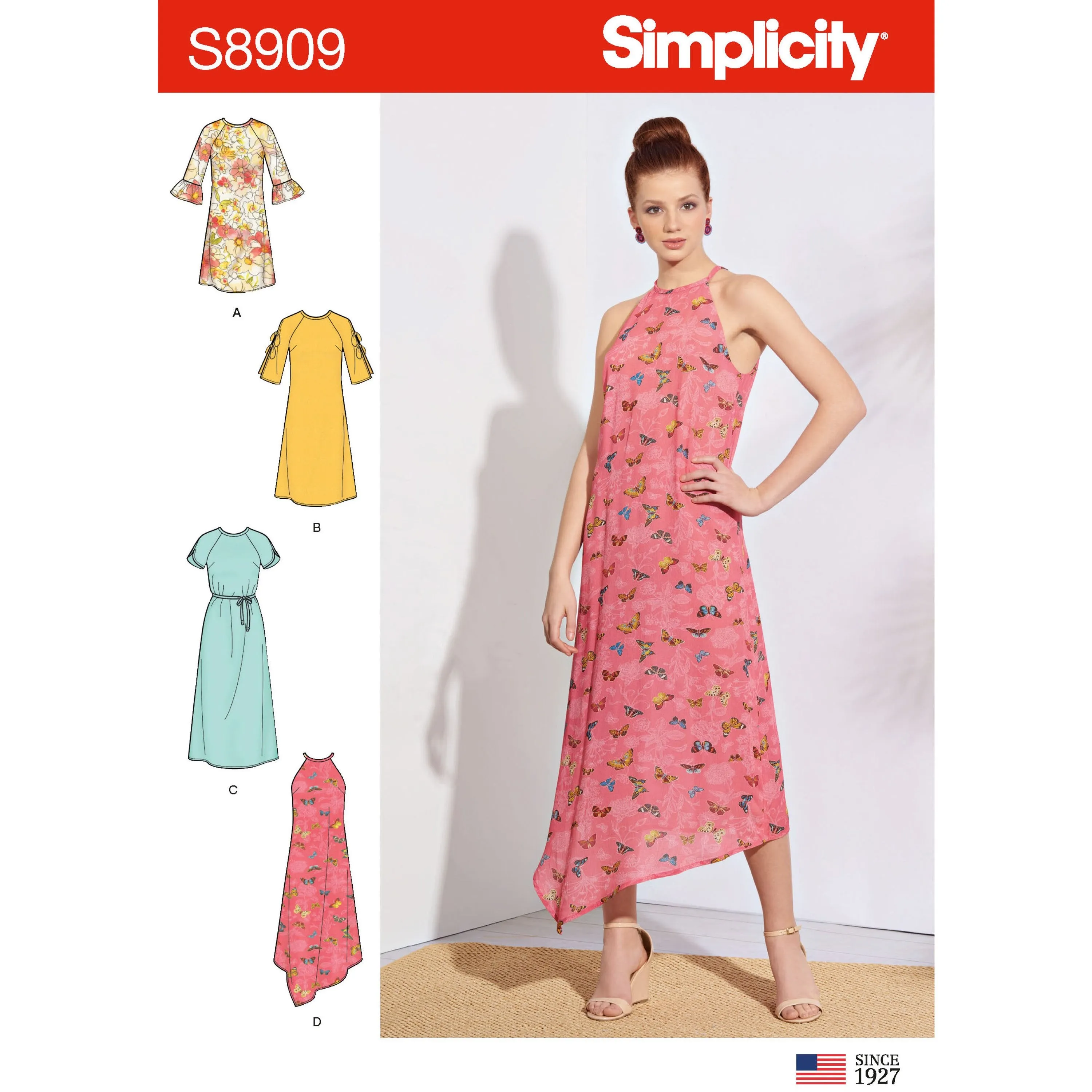 Simplicity Pattern 8909 slip-on dresses pattern