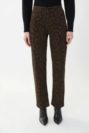 Slim Fit Leopard Print Jeans