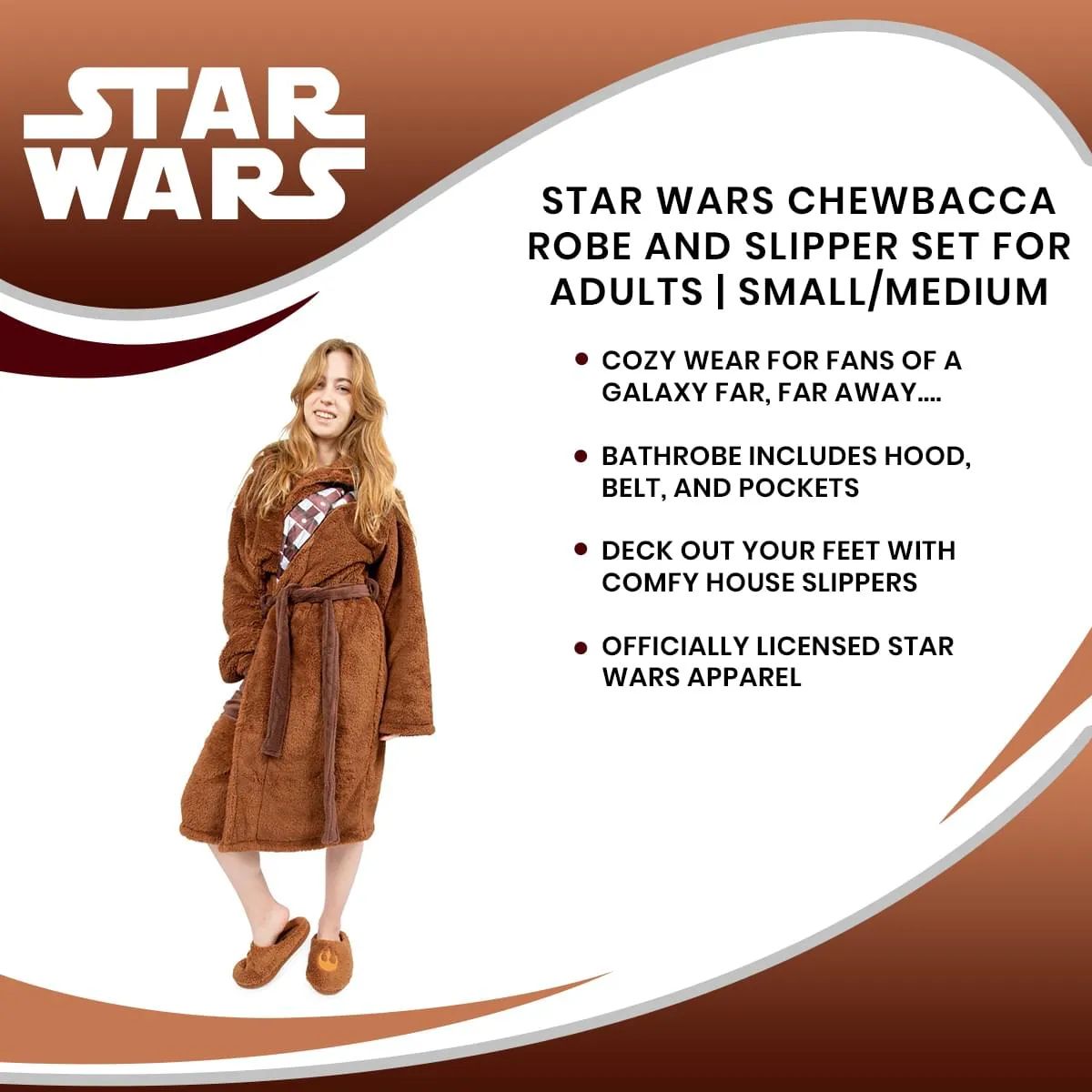 Star Wars Chewbacca Robe and Slipper Set for Adults