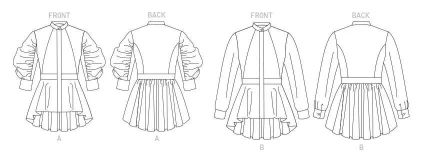 Vogue Pattern V1875 Misses' Tops