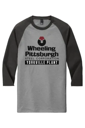 Wheeling Pittsburgh Steel Corp. - Yorkville - Baseball Raglan Tee