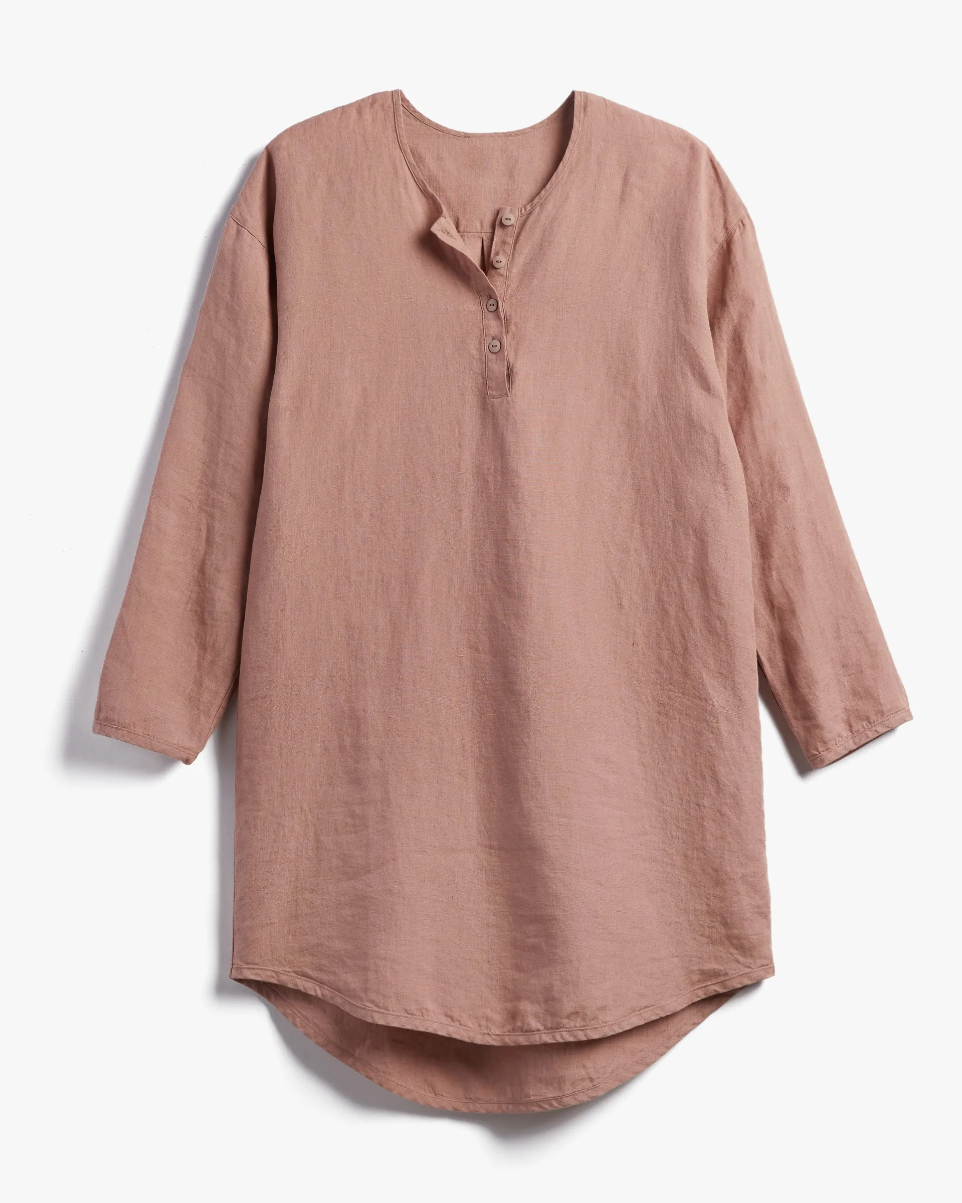 Women's Linen Sleep Shirt