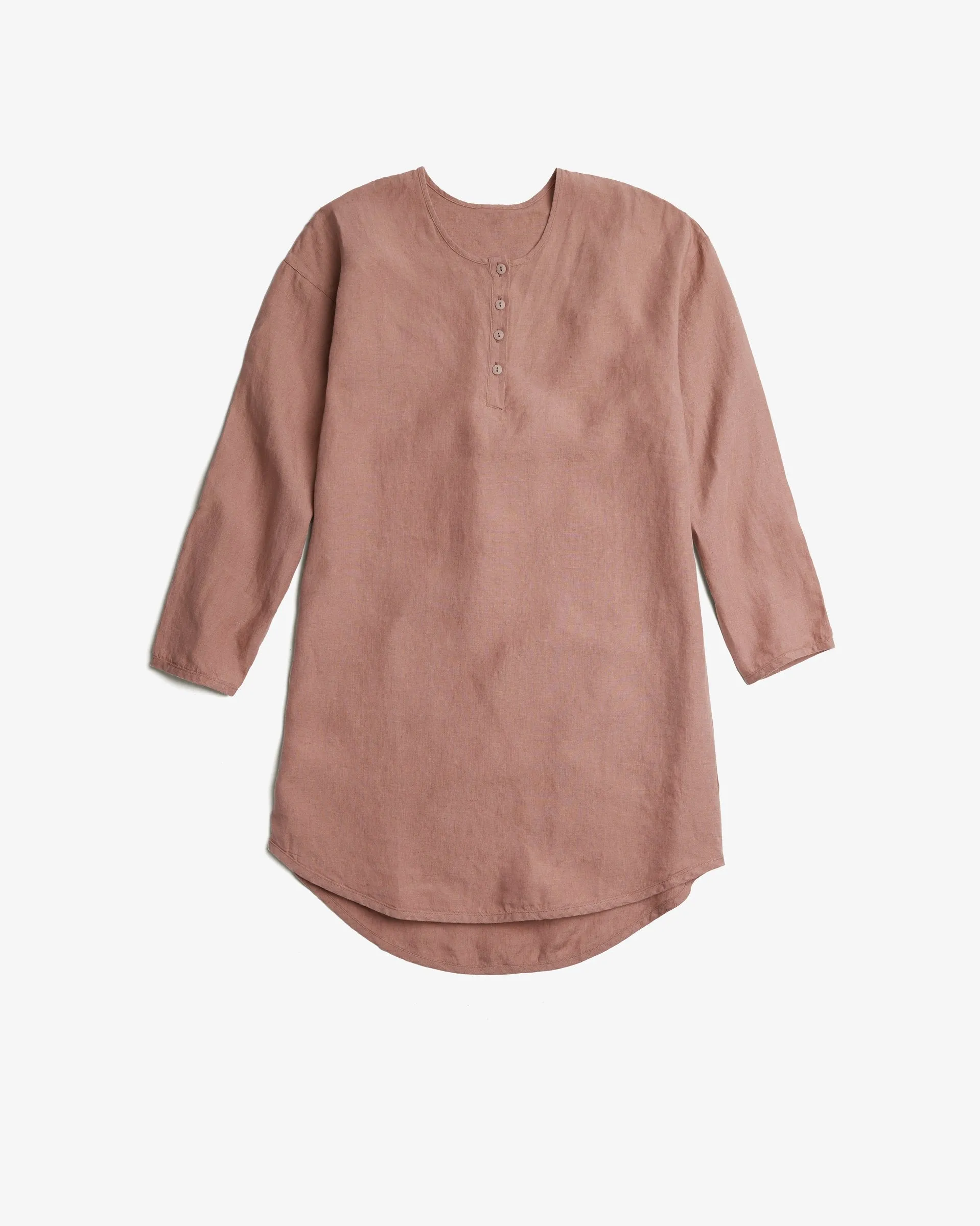 Women's Linen Sleep Shirt