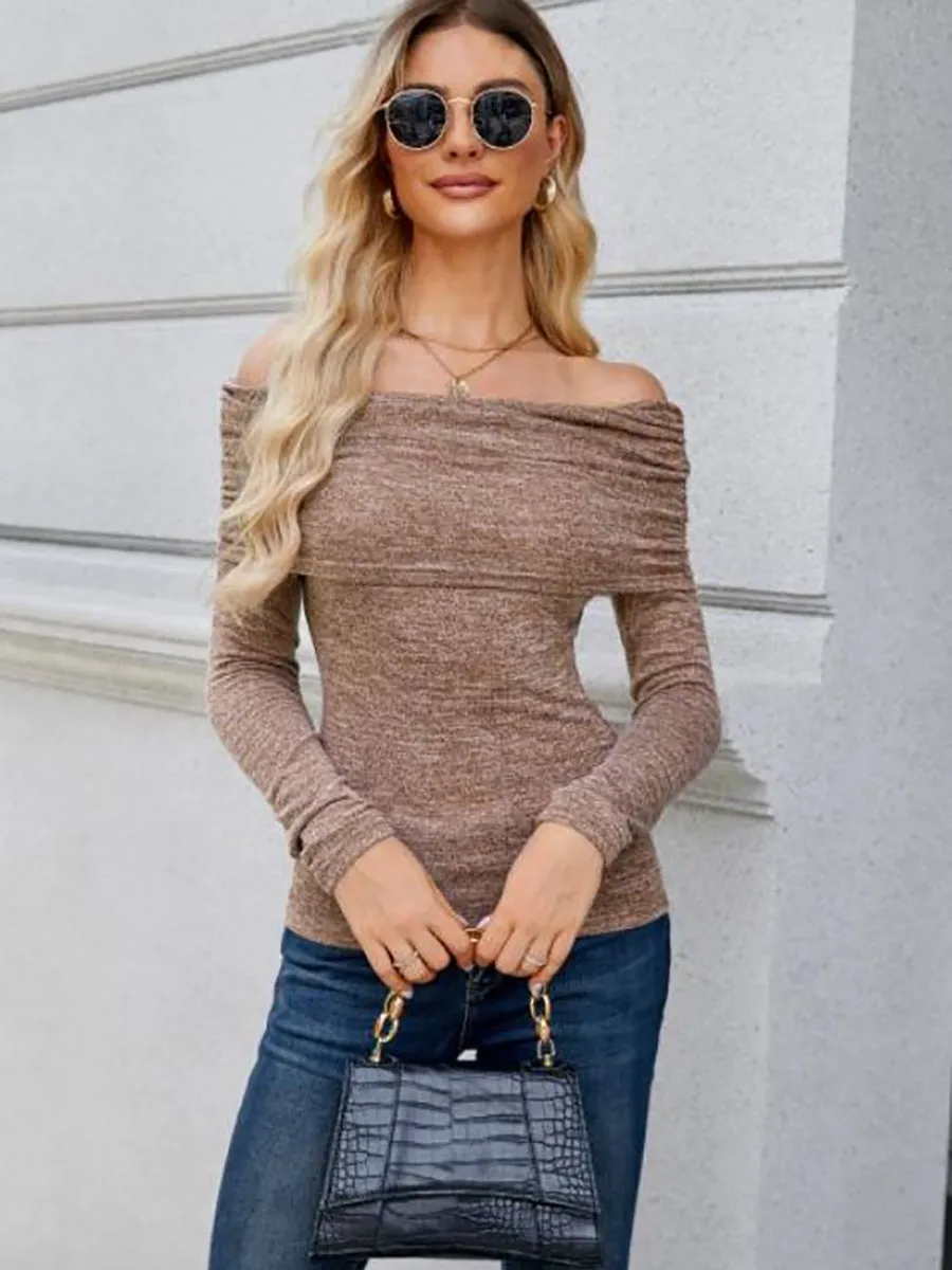 ZAFUL Women's Sexy Off Shoulder Tops